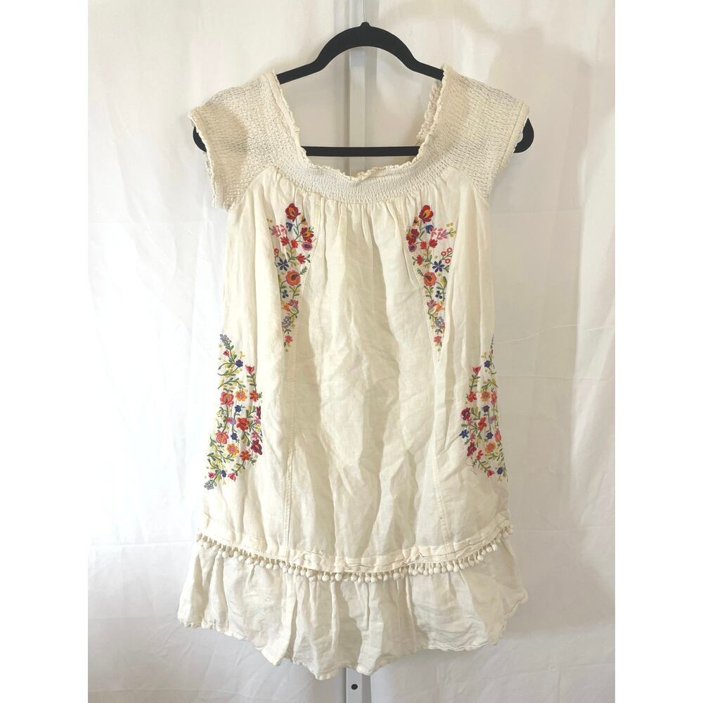 Moulinette Soeurs Embroidery Dress - Women Size 4 - White